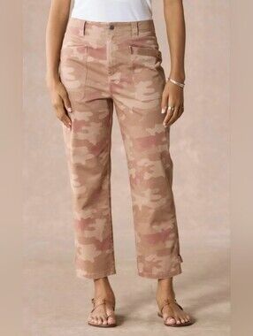 ​Sundance Camo Hayes Vanilla Cargo Pants Size 6 Neutral Boho Lagenlook